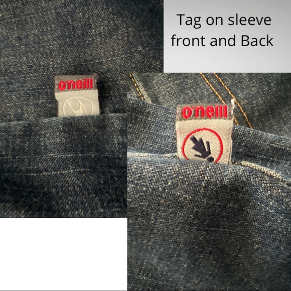 O’Neill Denim Devision Runaway Denim Jacket Washed Denim Size Medium - Picture 7 of 16